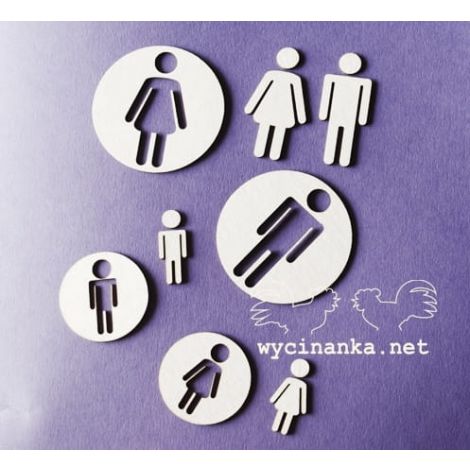 Tekturka Wycinanka Piktogramy - Postacie w kołach, 8szt